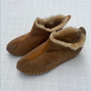 Cozy Brown Shearling Slippers